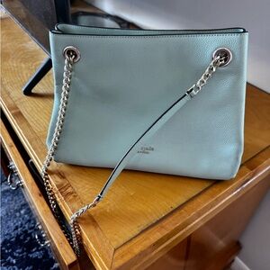 Kate Spade Mint Green Shoulder Bag with Chain Strap